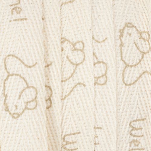 gjenstander Gavebånd med liten mus-design, dekorativt bånd til fødsler og dåp, 15 mm bredt, 20 m langt