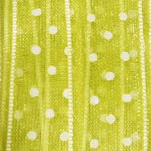 gjenstander Bånd med prikket mønster for dekorativ gaveinnpakning, 1,5 cm bredt, 20 m langt