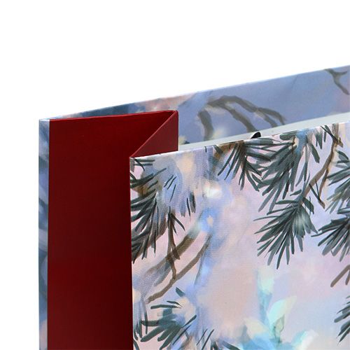 Floristik24 Gavepose stor snømann 25cm x 34,5cm 1p