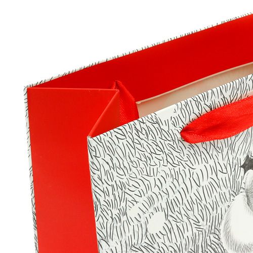 Floristik24 Gavepose nisse 24cm x18cm x 8cm