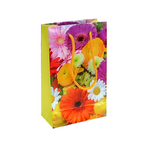 Floristik24 Gavepose med blomster 12cm x19cm 1stk