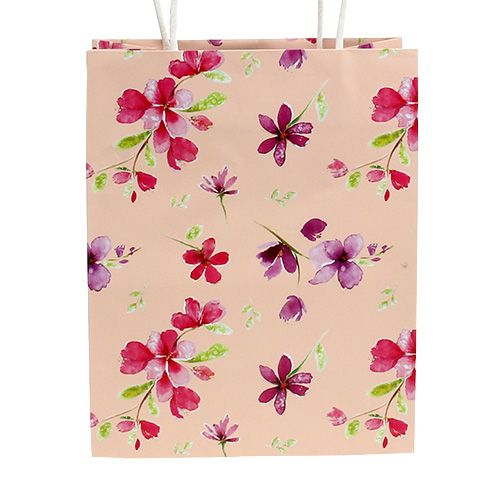 Floristik24 Gaveposer med blomster 20cm x 11cm x 25cm 6 stk