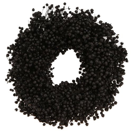 Floristik24 Tørket linkrans tørkede blomster svart Ø25cm
