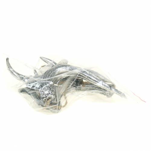 Floristik24 Deco hanger gevir sølv-antikk 12cm x 11cm 4stk