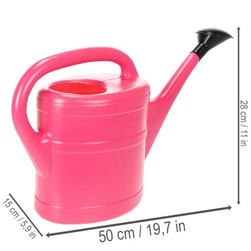 gjenstander Rosa vannkanne, 5 l