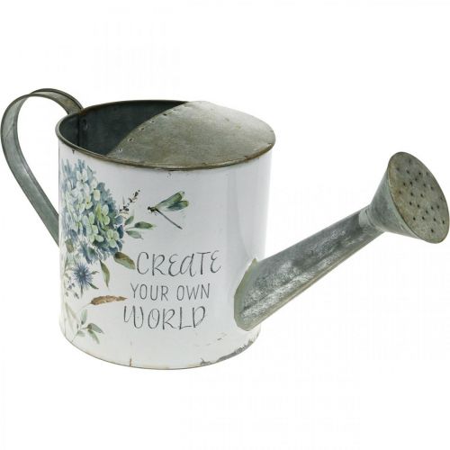 Floristik24 Blomsterpotte vannkanne hortensia hage dekorasjon plante potte metall 15cm