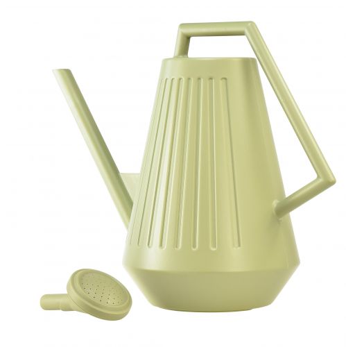 gjenstander 9L vannkanne i olivengrønn med avtakbar rosett, praktisk for hage- og blomsterstell, robust, 42 cm