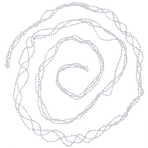 Floristik24 Juletre dekorasjon perlebånd hvit 275cm