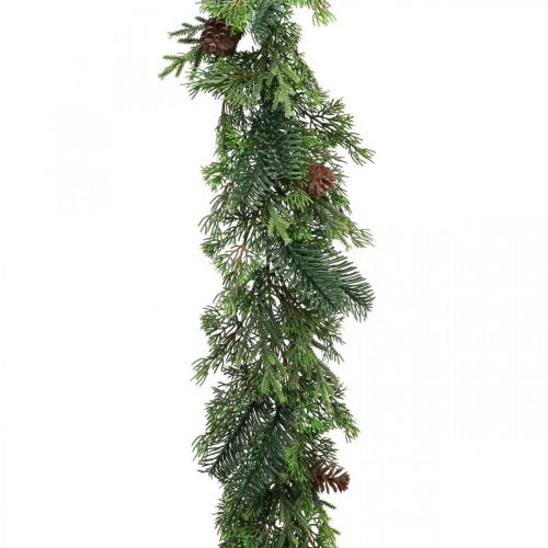 Floristik24 Julekrans dekorasjonskrans med kongler grønn 182cm