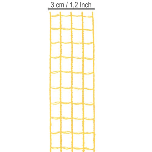 Dekorativ nettingtape, assorterte farger, 3 cm x 10 m, 7 stk. | Floristik24.no