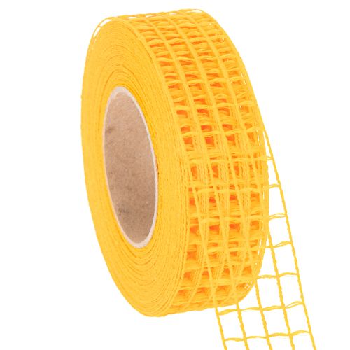 Dekorativ nettingtape, assorterte farger, 3 cm x 10 m, 7 stk. | Floristik24.no