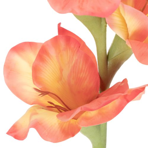 Kunstig gladiolus med mange blomster til en bukett, 88 cm | Floristik24.no