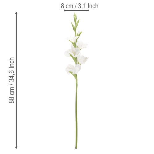 Kunstig gladiolus, lang stilk, til vaser, 88 cm | Floristik24.no