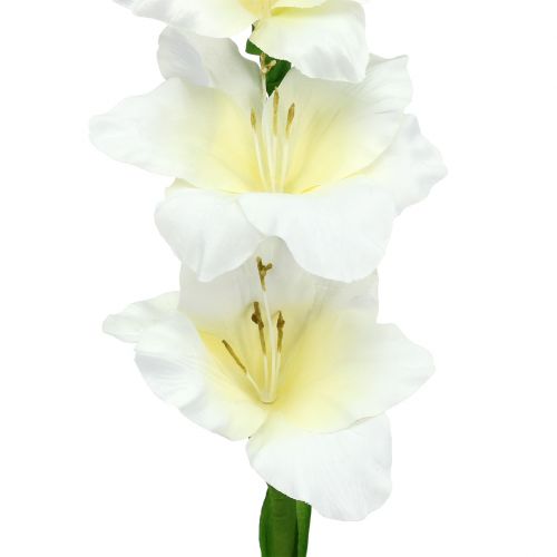 gjenstander Gladiolus hvit 86cm kunstig