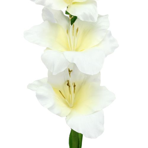 Floristik24 Gladiolus hvit 86cm kunstig