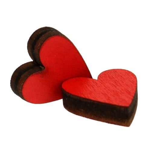 Floristik24 Hjerter røde i glass 9cm