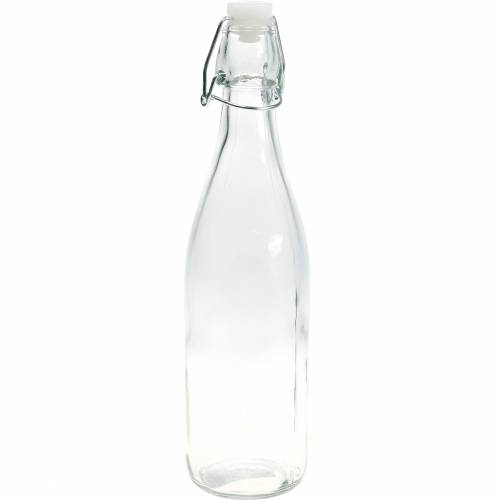 Floristik24 Dekorativ flaske, flip-top-flaske, glassvase til å fylle, lysestake