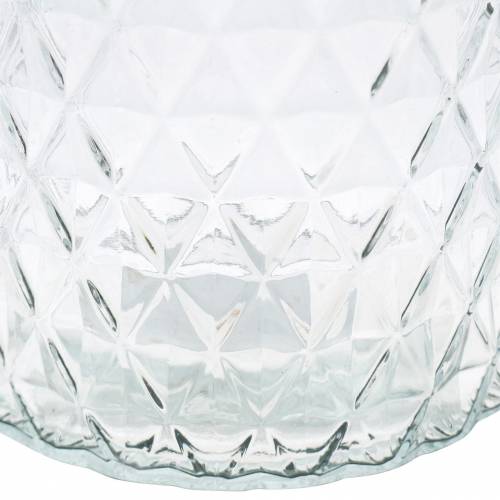 Floristik24 Dekorativ glass diamant glass vase klar blomstervase 2stk