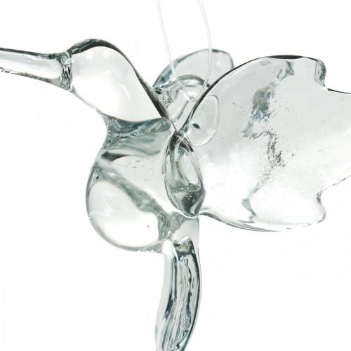 Floristik24 Glassdekorasjon fugler av paradis, dekorasjon kolibri, glass anheng, fugle dekorasjon 3 stk
