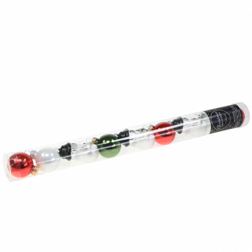 Floristik24 Juletrepynt Julekuler snømannglass 9stk