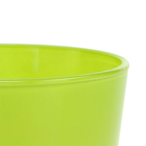 gjenstander Plantekasse i glass lysegrønn Ø11,5 H11cm