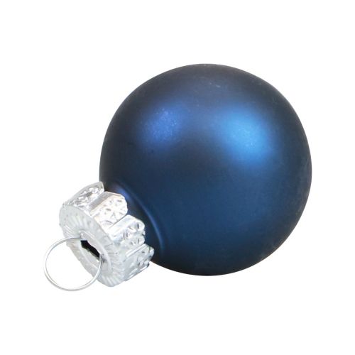 gjenstander Mini julekuler glass blå glasskuler Ø2,5cm 20stk