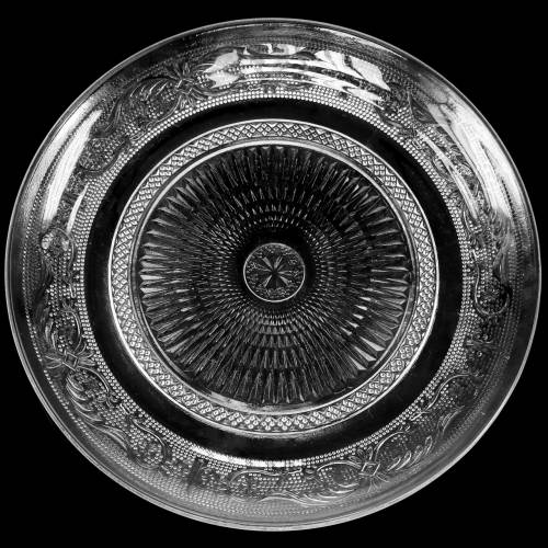 Floristik24 Glassplate antikk Ø29cm H2,5cm 2stk