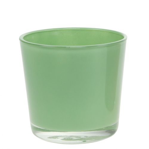 Floristik24 Glassgryte Ø10cm H8,5cm mintgrønn