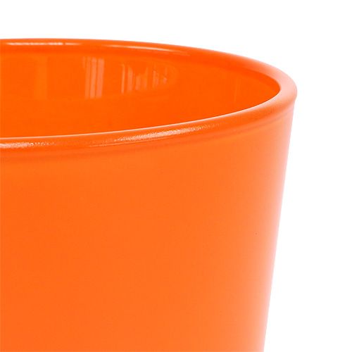 Floristik24 Glass plantekasse oransje Ø10cm H8,5cm