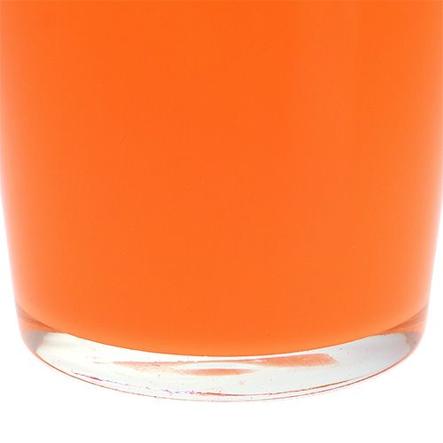 Floristik24 Glass plantekasse oransje Ø10cm H8,5cm