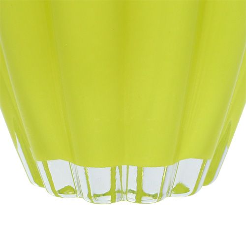 Floristik24 Glassvase "Bloom" lime Ø14cm H17cm