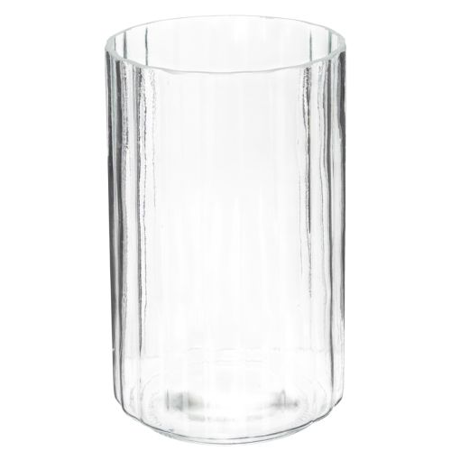 Floristik24 Vase med unik stripete struktur, moderne design, 19 cm