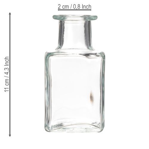 gjenstander Mini glassvasedekorasjon for minimalistisk interiør og moderne livsstil, 11 cm, 6 deler