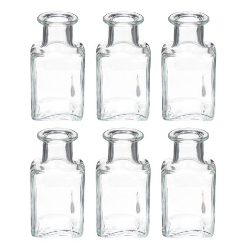 gjenstander Mini glassvasedekorasjon for minimalistisk interiør og moderne livsstil, 11 cm, 6 deler
