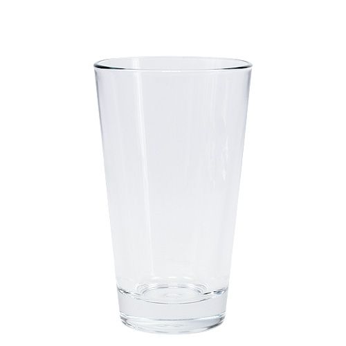 Glassvase konisk Ø8,5cm H14,5cm