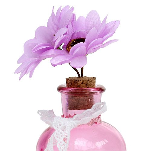 Floristik24 Glassvase med blomsterblanding Ø5,5cm H16cm 3stk