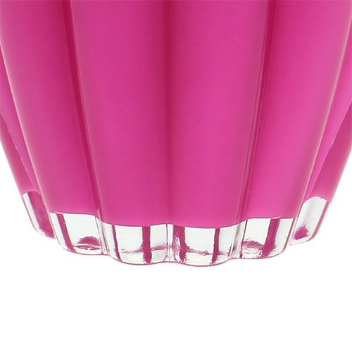 Floristik24 Glassvase "Bloom" Rosa Ø14cm H17cm