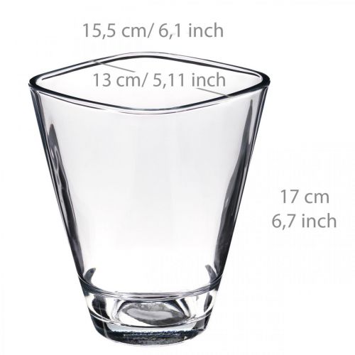 Floristik24 Orkidé planteglass klart H17cm B13cm