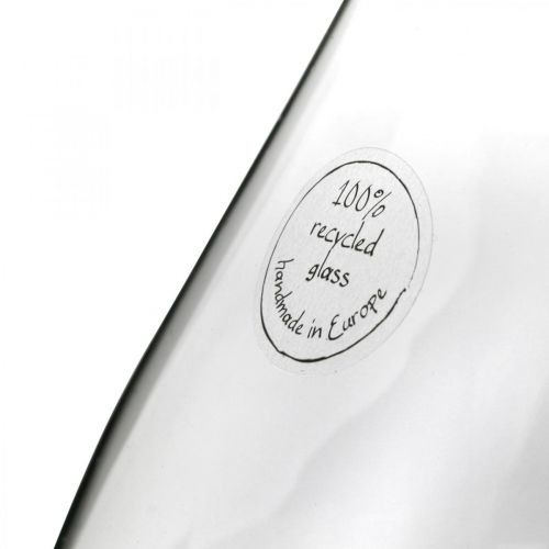 Floristik24 Blomstervase glass løgformet glassvase klar dekorativ vase Ø20cm H25cm