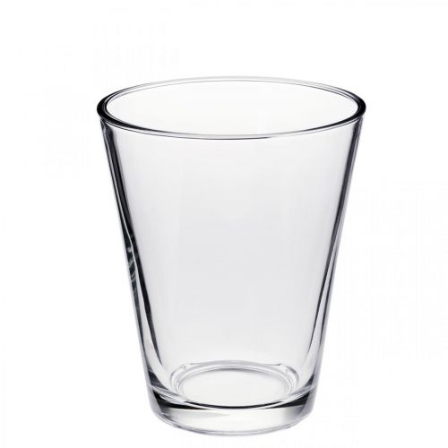 gjenstander Glass Vase Konisk Klar Ø11cm H15cm