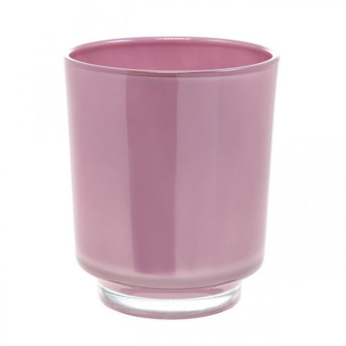 Floristik24 Orkidéplanter glass rosa H16cm Ø13,4cm