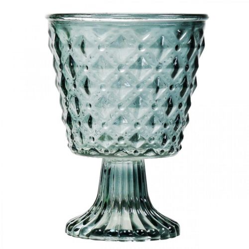 Floristik24 Troféglass med fot, glasslykt Ø11cm H15,5cm