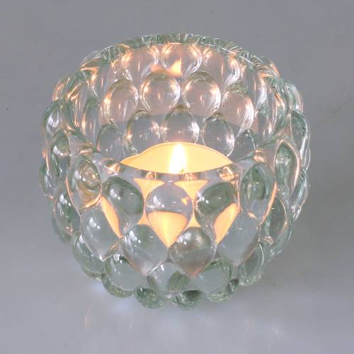 Floristik24 Glasslykt med relieff Ø7,5cm H6cm