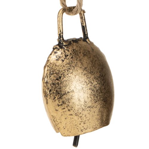 gjenstander Juletrepynt, metallklokker, vintage designdekorasjon