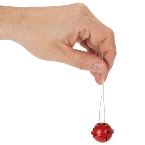 Klokkeformede dekorative anheng med stjernemotiv, 3 cm, 9 stk. | Floristik24.no