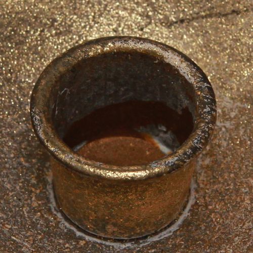 Floristik24 Gylden kopp dekorasjon med lysestake antikk gull Ø10cm H6,5cm