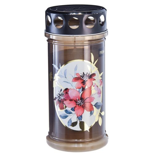 gjenstander Gravlys brune gravlys blomster Ø7,5 cm H16,5 cm 6 stk