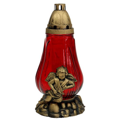 Floristik24 Gravlys glass Ø14cm H28cm 4stk