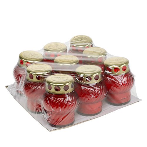 gjenstander Gravlys glasskule Ø7,5cm H10cm 9 stk