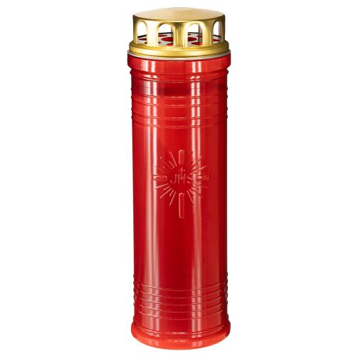 Gravlys røde Ø7,5 cm H24,5 cm 1 stk